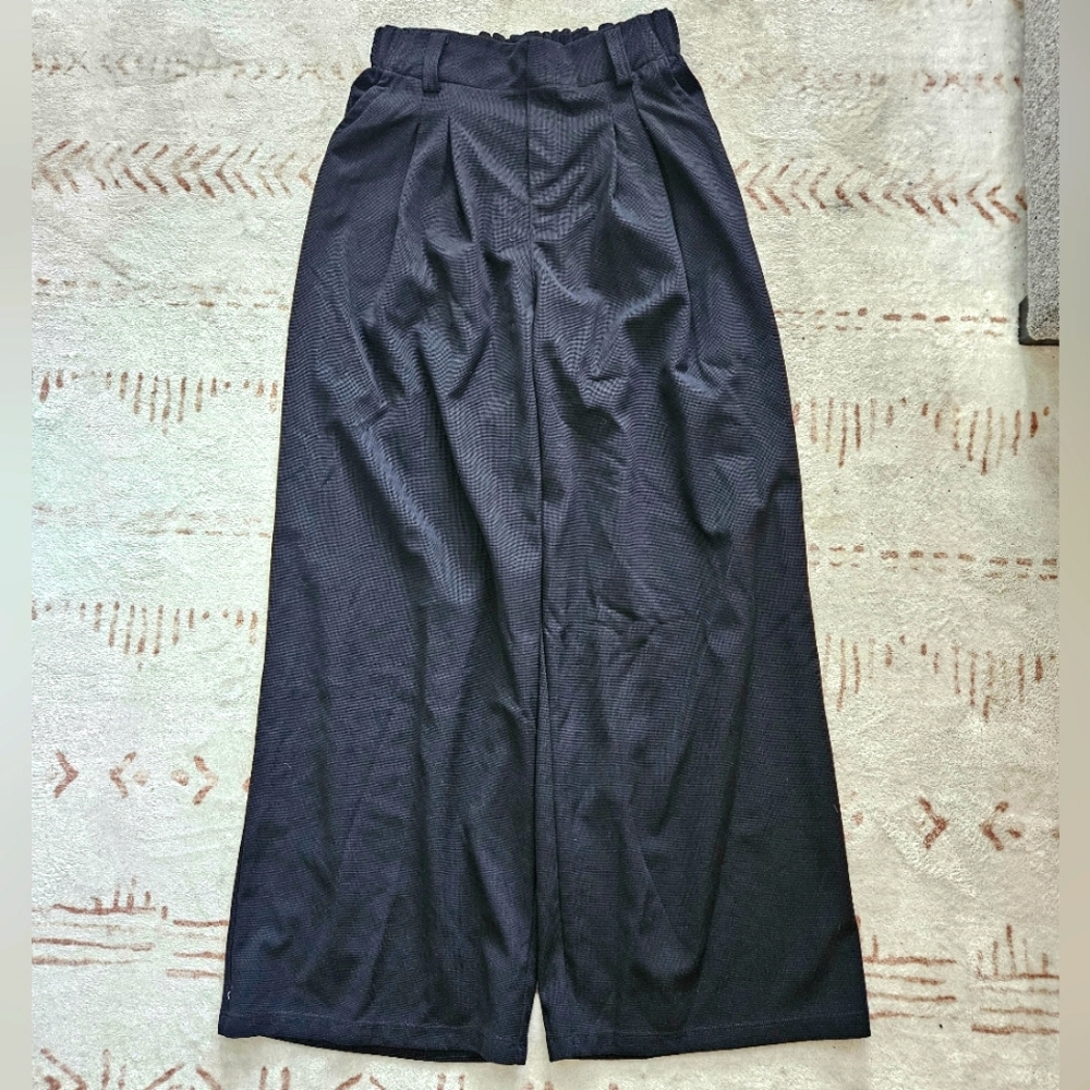 Halara Textures Wide Leg Lounge Dress Pant Nwt Petite